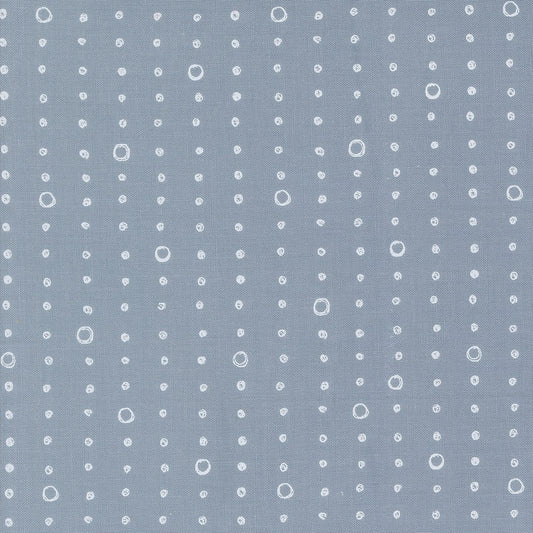 Chirp Quilt Fabric Dots and Circles - Raincloud 39038 20 by Elena Amo for Moda Fabrics - Jammin Threads