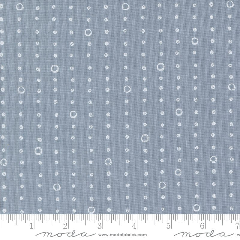 Chirp Quilt Fabric Dots and Circles - Raincloud 39038 20 by Elena Amo for Moda Fabrics - Jammin Threads