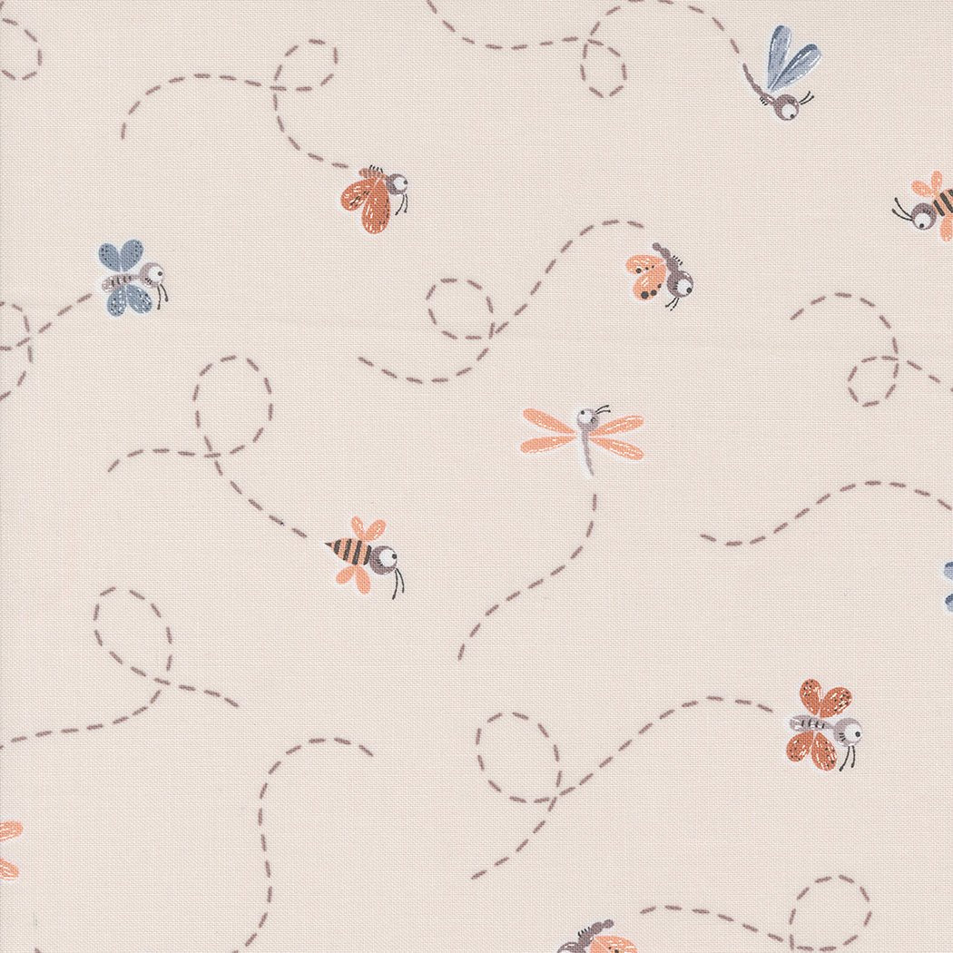 Chirp Quilt Fabric Fly High - Cloud 39033 111 by Elena Amo for Moda Fabrics - Jammin Threads