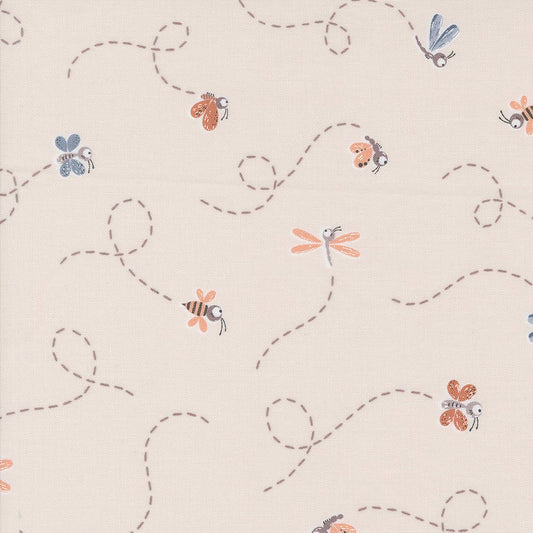 Chirp Quilt Fabric Fly High - Cloud 39033 111 by Elena Amo for Moda Fabrics - Jammin Threads