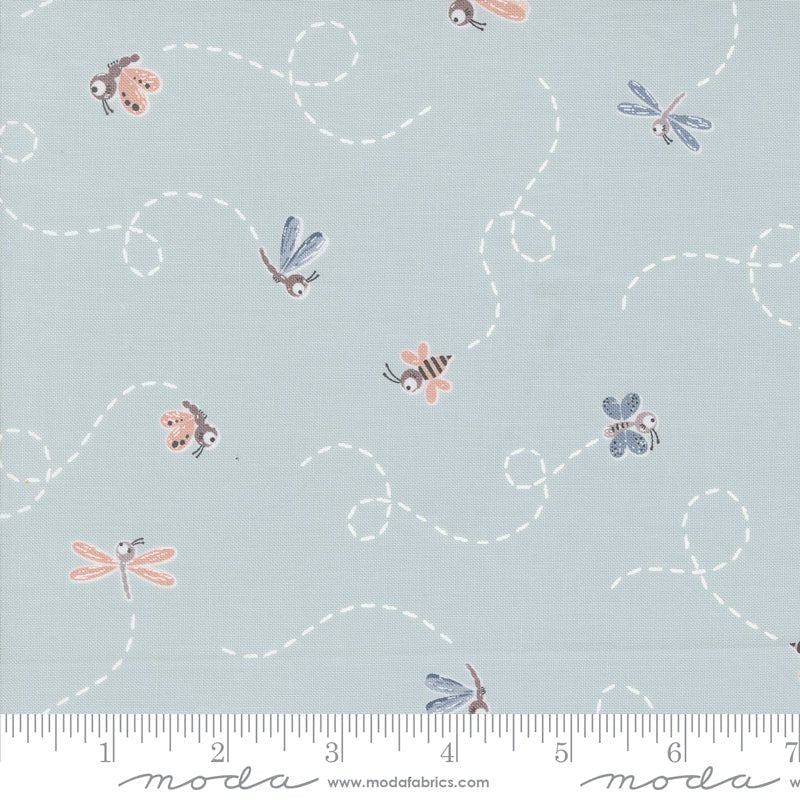 Chirp Quilt Fabric Fly High - Sky 39033 19 by Elena Amo for Moda Fabrics - Jammin Threads