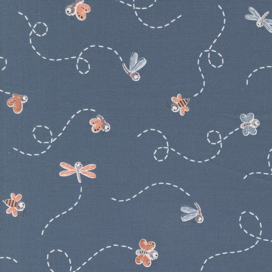 Chirp Quilt Fabric Fly High - Twilight 39033 22 by Elena Amo for Moda Fabrics - Jammin Threads