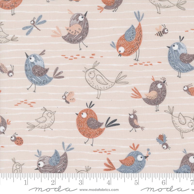 Chirp Quilt Fabric Friends Cloud 39030 11 - Jammin Threads