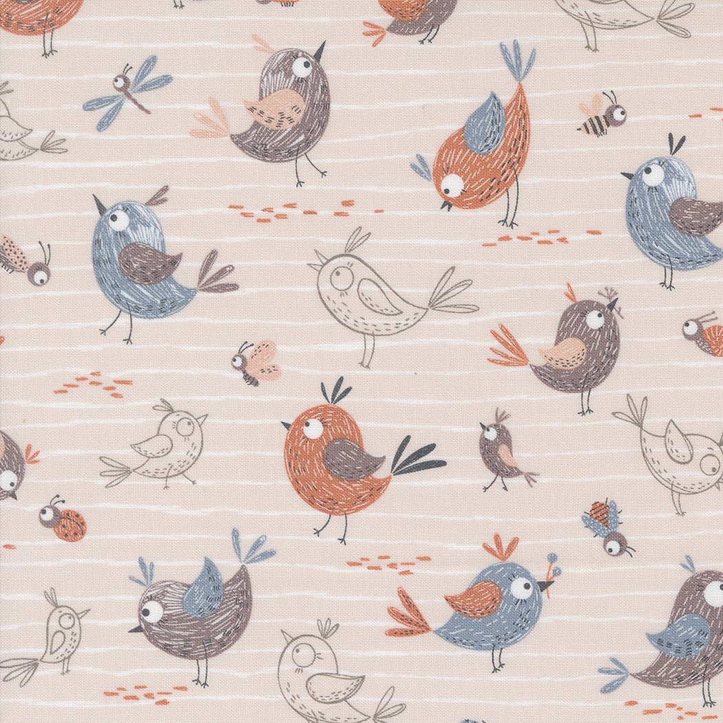 Chirp Quilt Fabric Friends Cloud 39030 11 - Jammin Threads