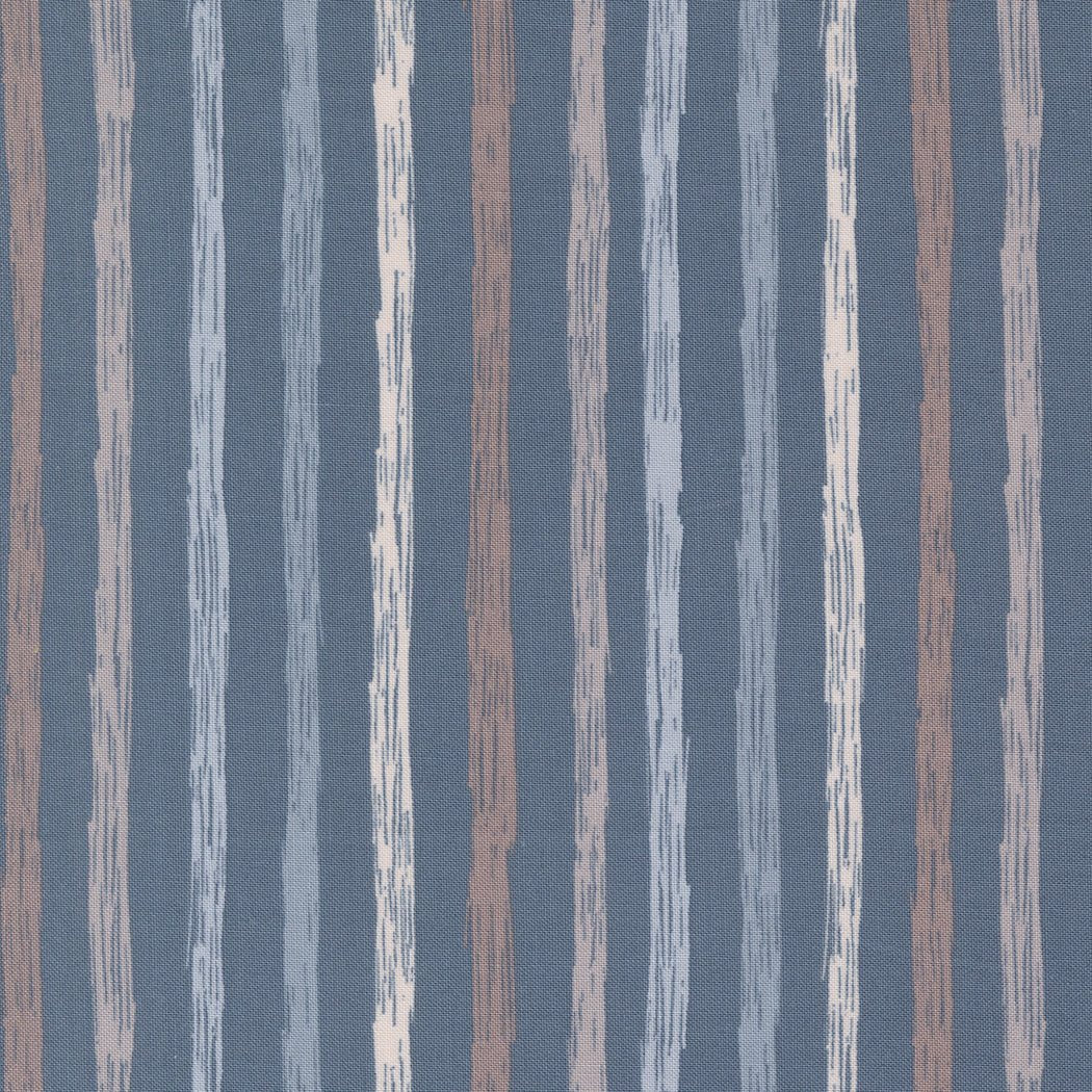 Chirp Quilt Fabric Just Stripes - Twilight 39037 22 by Elena Amo for Moda Fabrics - Jammin Threads