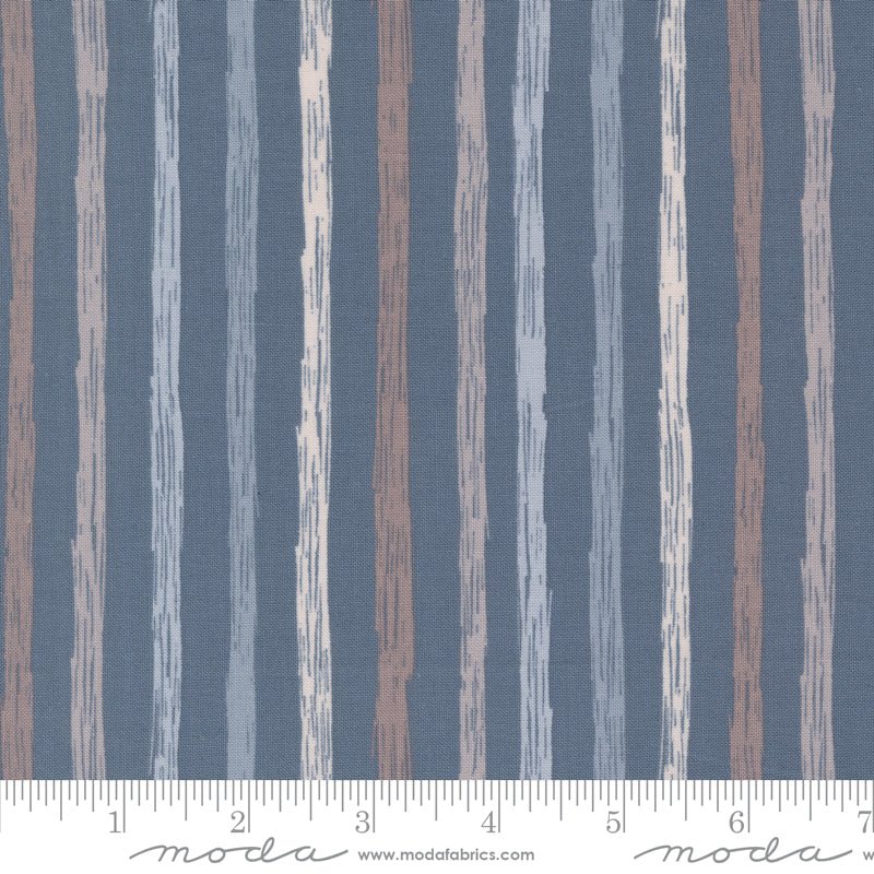 Chirp Quilt Fabric Just Stripes - Twilight 39037 22 by Elena Amo for Moda Fabrics - Jammin Threads