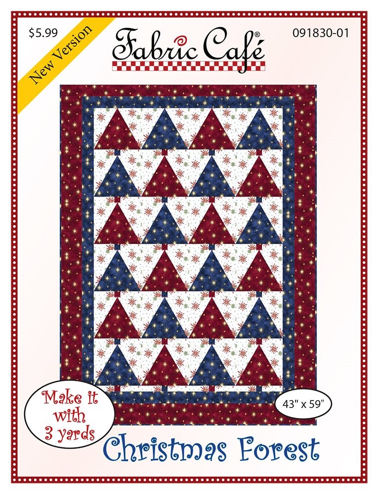 Christmas Forest 3 Yard Quilt Pattern by Fabric Cafe - Jammin Threads