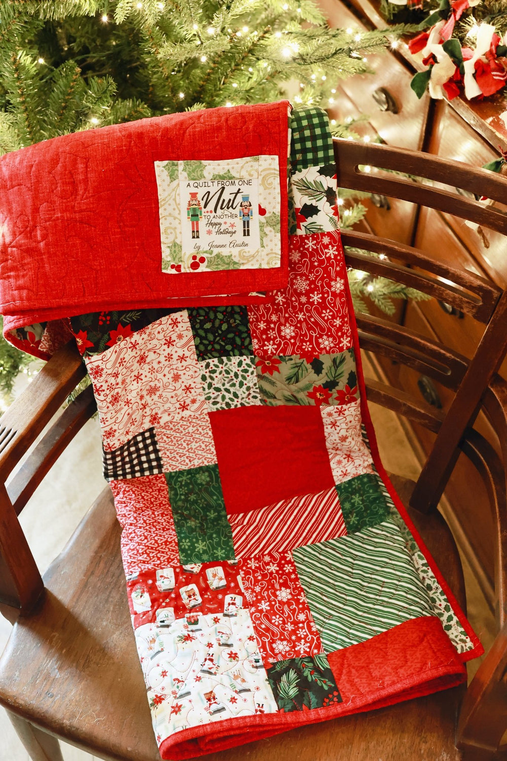 A Quilt from One Nut to Another. Christmas Quilt Label - Jammin Threads