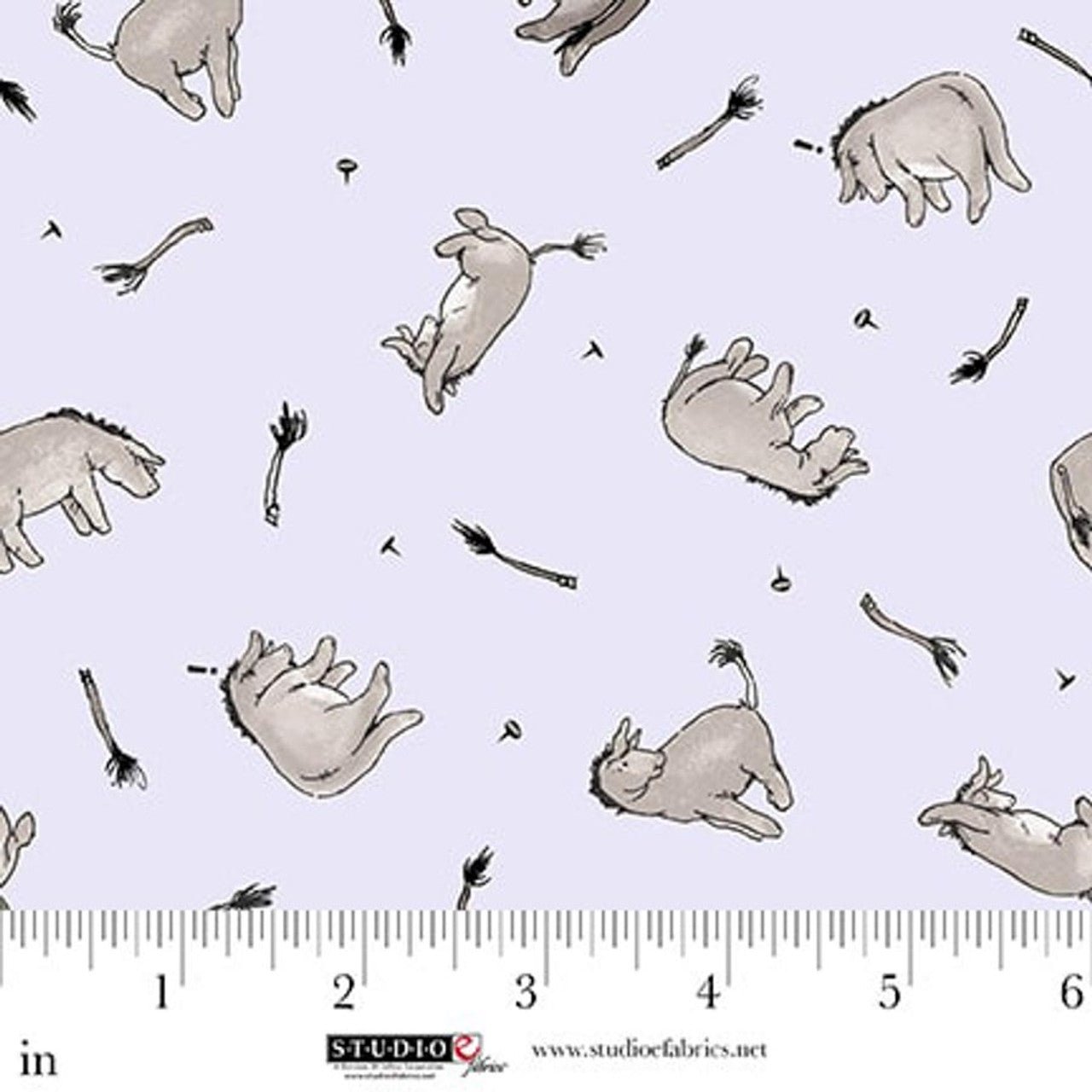 Classic Winnie Quilt Fabric by W.A. Dodge 8720 - 50 Lt. Purple - Jammin Threads