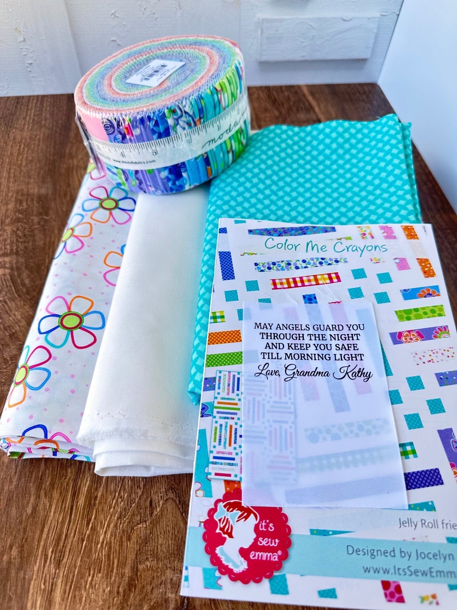 Color Me Crayons Quilt Kit using Fiesta Fabrics by Moda - Jammin Threads