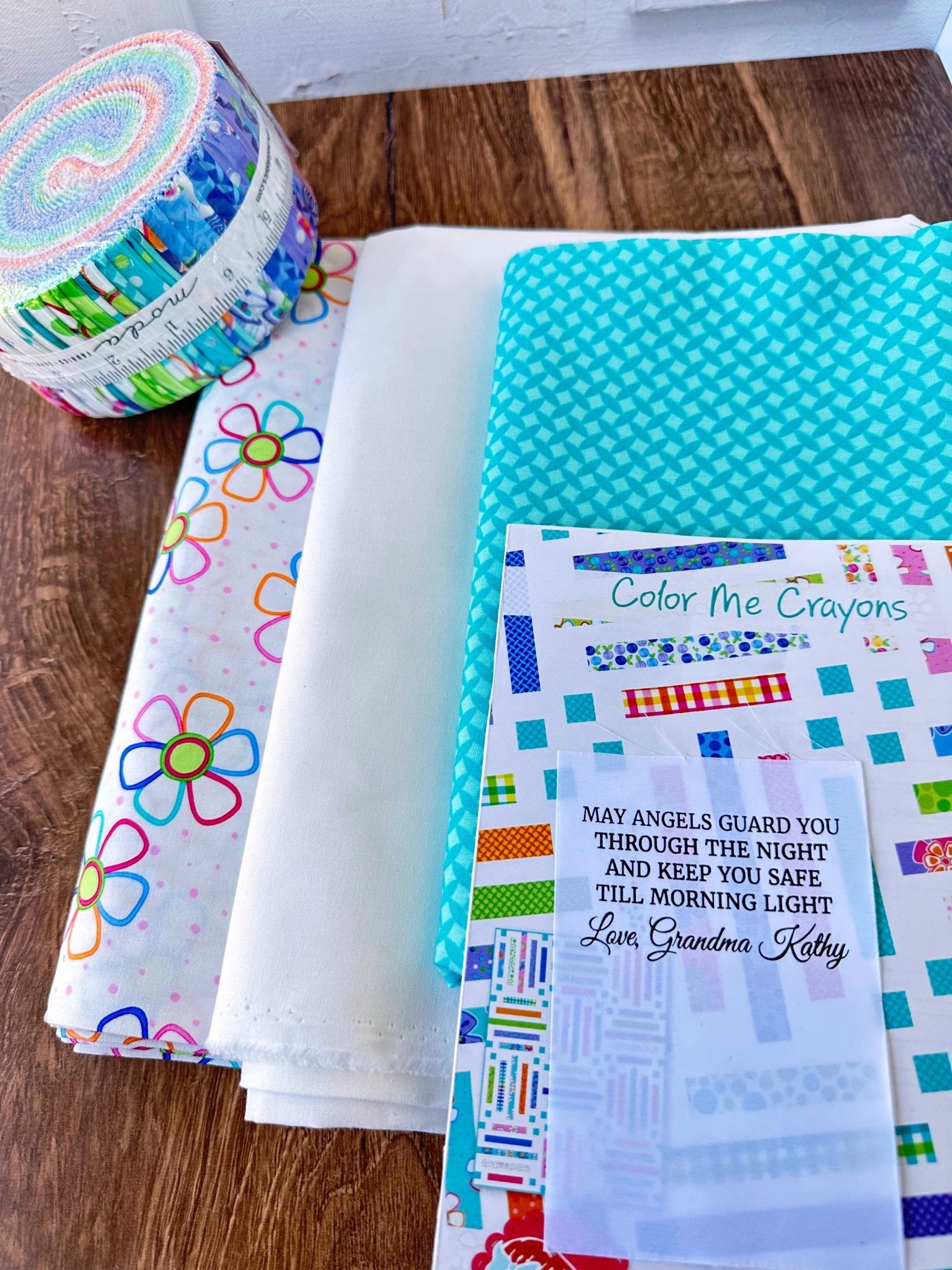 Color Me Crayons Quilt Kit using Fiesta Fabrics by Moda - Jammin Threads