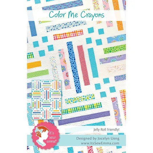 Color Me Crayons Quilt Kit using Fiesta Fabrics by Moda - Jammin Threads