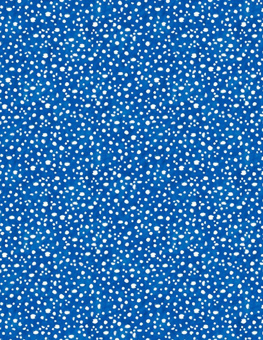 Connect The Dots Quilt Fabric in Royal Blue and White by Wilmington Prints - Jammin Threads