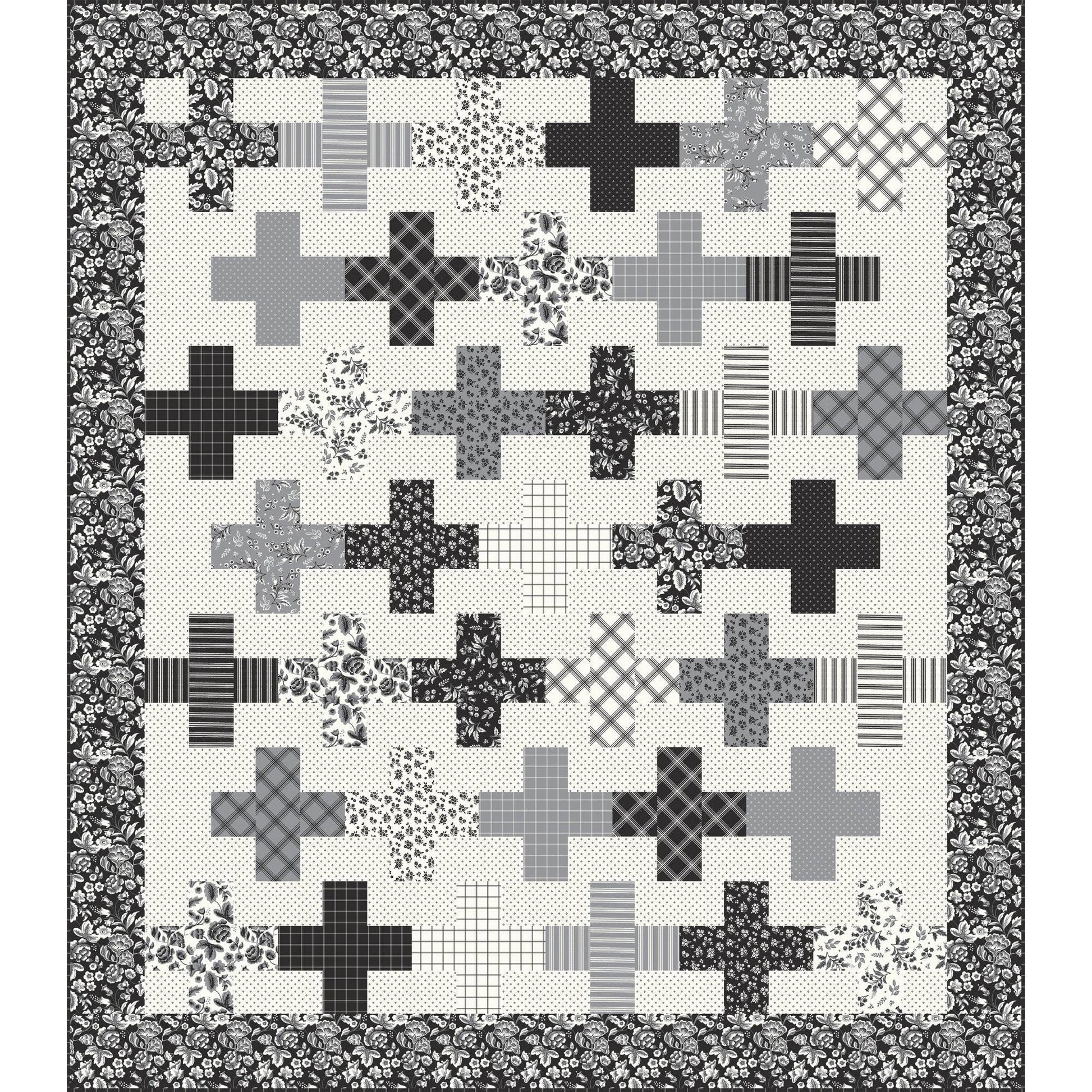 Connection Quilt Kit with the Midnight Meadow collection by My Mind's Eye - Jammin Threads