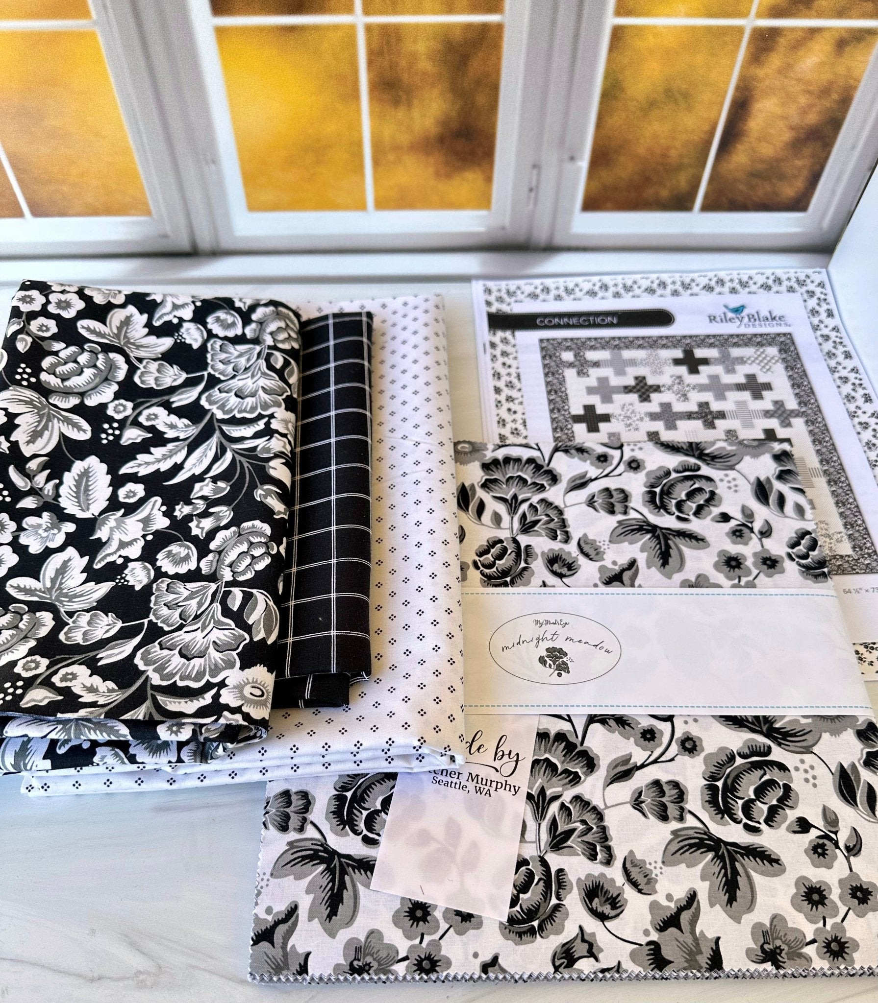 Connection Quilt Kit with the Midnight Meadow collection by My Mind's Eye - Jammin Threads