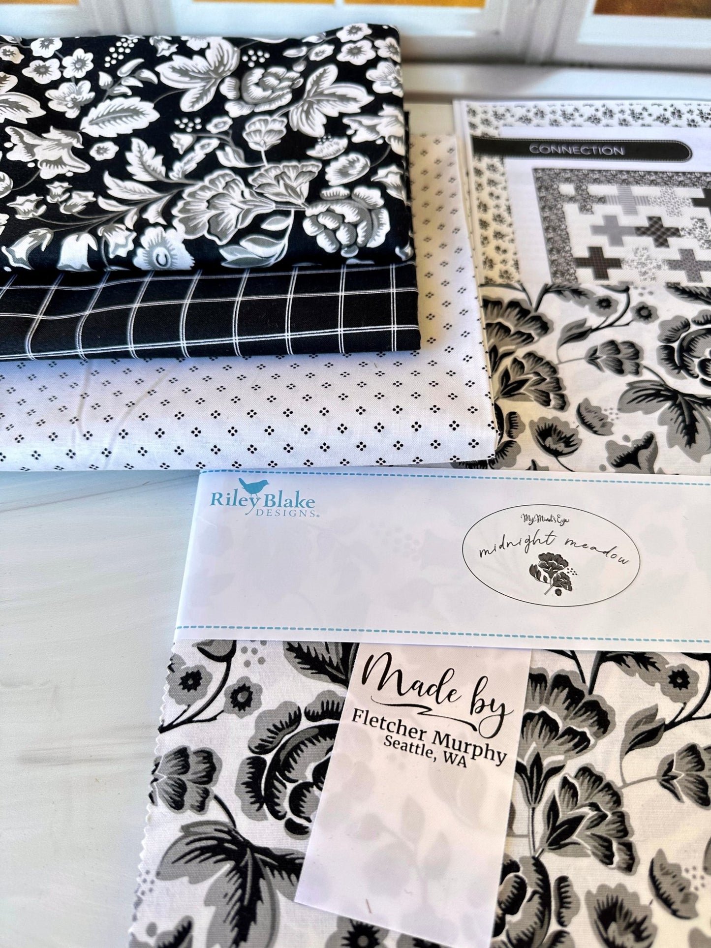 Connection Quilt Kit with the Midnight Meadow collection by My Mind's Eye - Jammin Threads