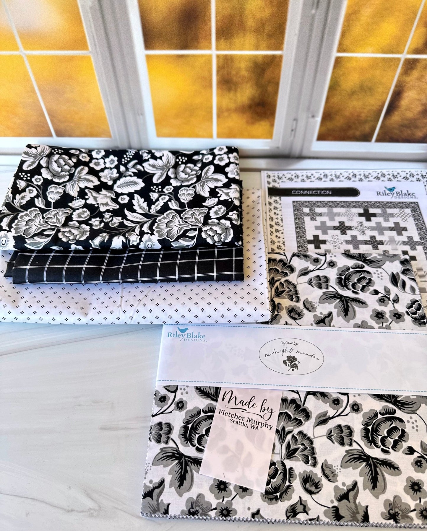 Connection Quilt Kit with the Midnight Meadow collection by My Mind's Eye - Jammin Threads