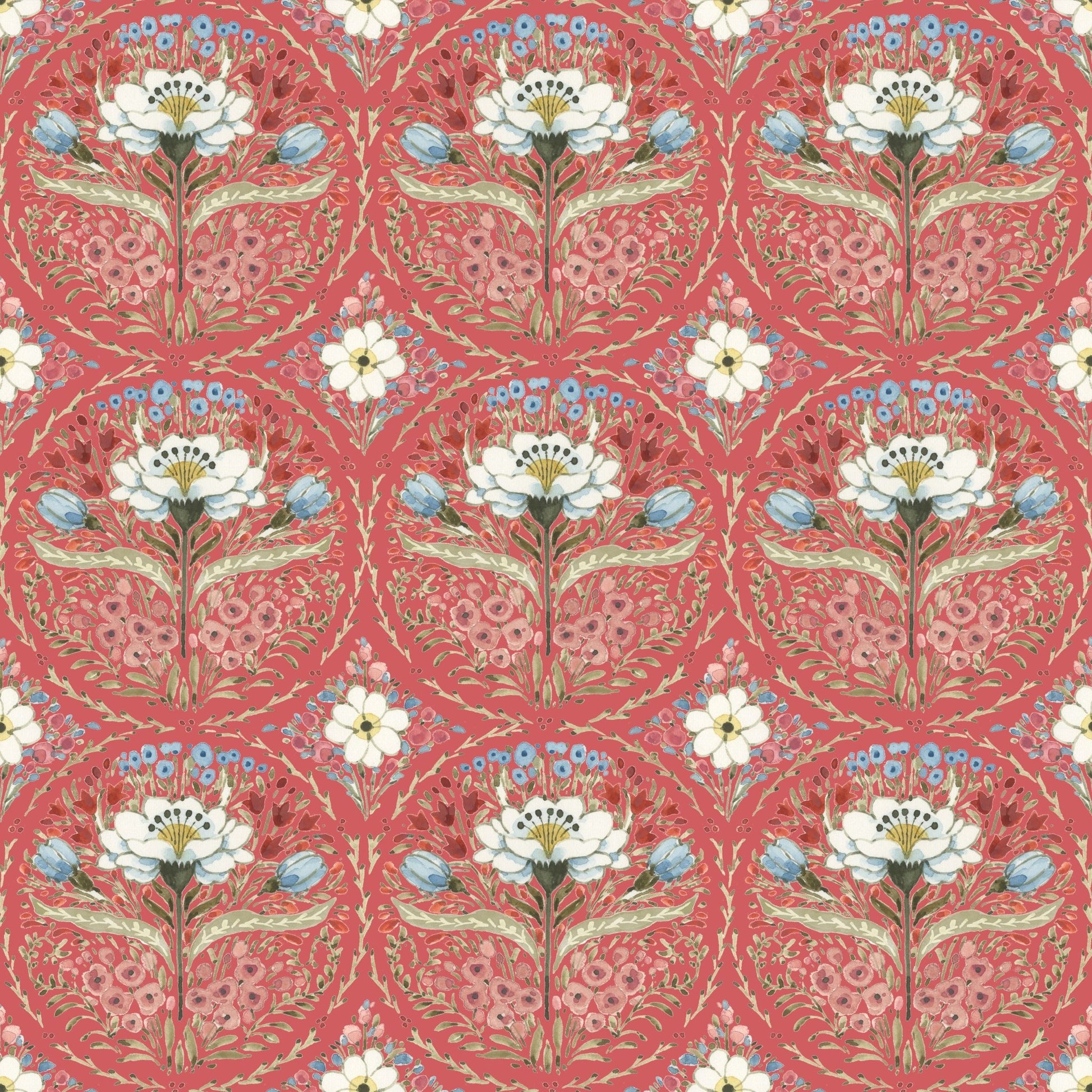 Countryside Medallion Red Quilt Fabric by Lisa Audit for Riley Blake Designs - Jammin Threads