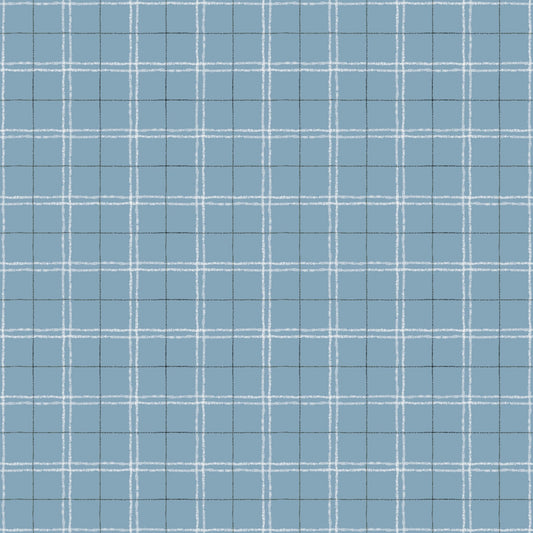 Countryside Plaid Blue Quilt Fabric by Lisa Audit for Riley Blake Designs - Jammin Threads