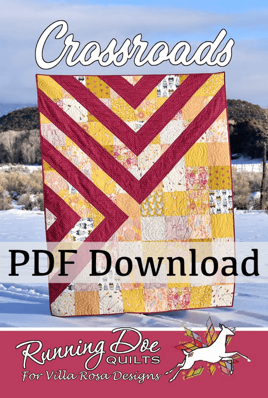 Crossroads Quilt Pattern by Running Doe Quilts (PDF Version) - Jammin Threads