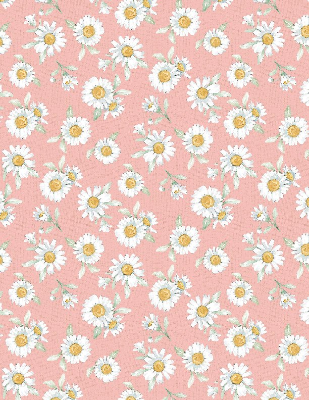 Daisy Days Daisies Pink Quilt Fabric 3028 83312 315 - Jammin Threads