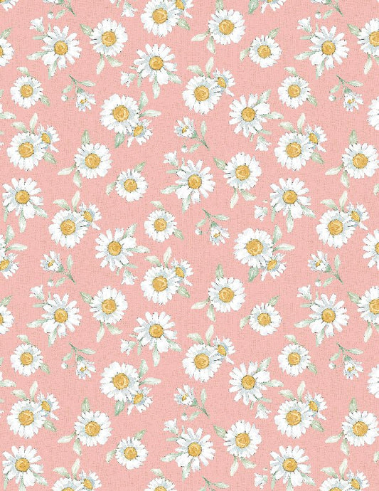 Daisy Days Daisies Pink Quilt Fabric 3028 83312 315 - Jammin Threads