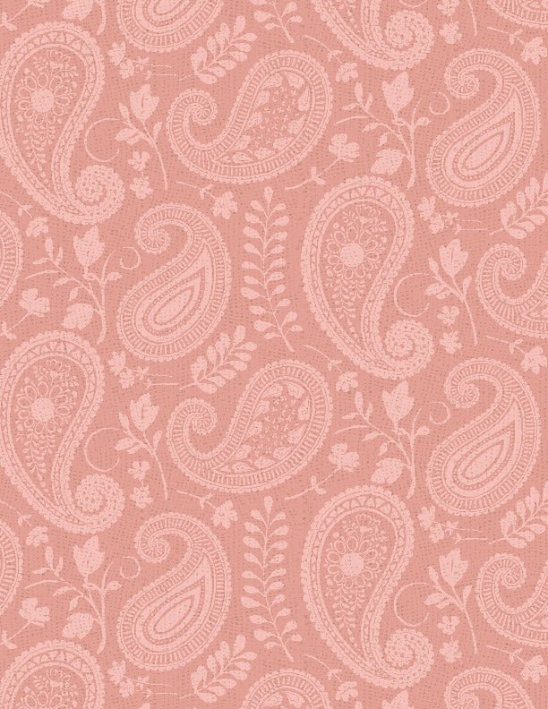 Daisy Days Paisley Pink Tonal Quilt Fabric 3028 83314 333 - Jammin Threads