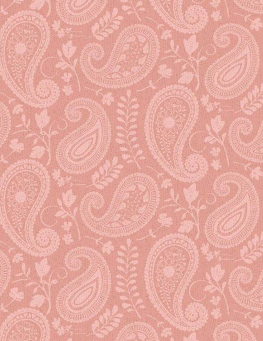 Daisy Days Paisley Pink Tonal Quilt Fabric 3028 83314 333 - Jammin Threads