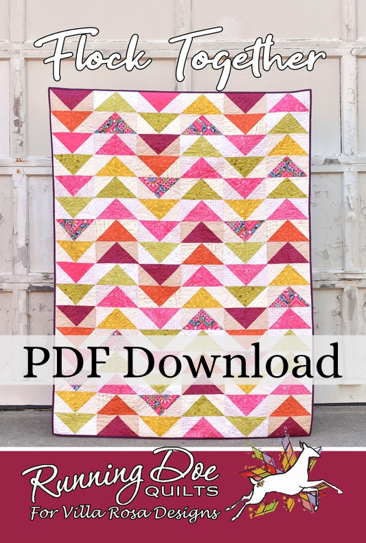 Flock Together Quilt Pattern by Running Doe Quilts (PDF Version)