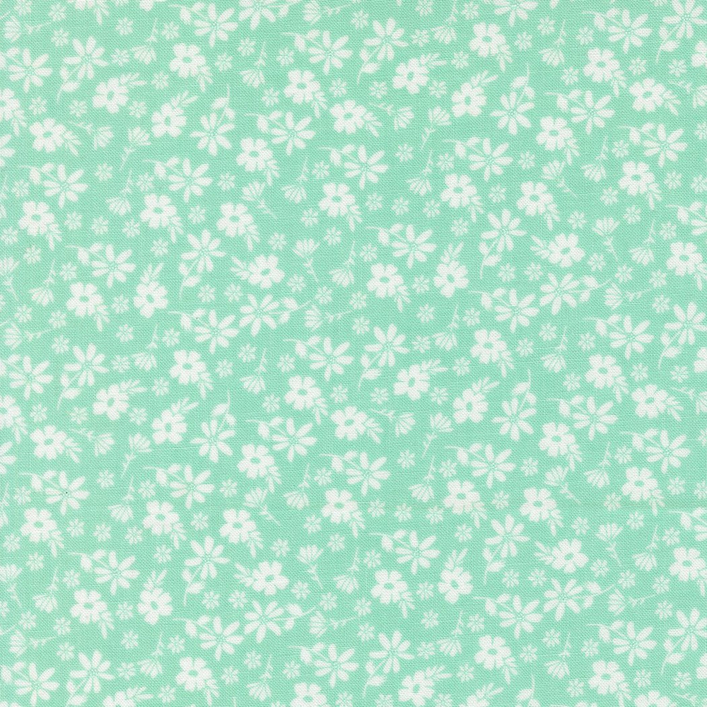 Delightfully Yours Quilt Fabric by Sherri & Chelsi Aqua 37701 17 - Jammin Threads