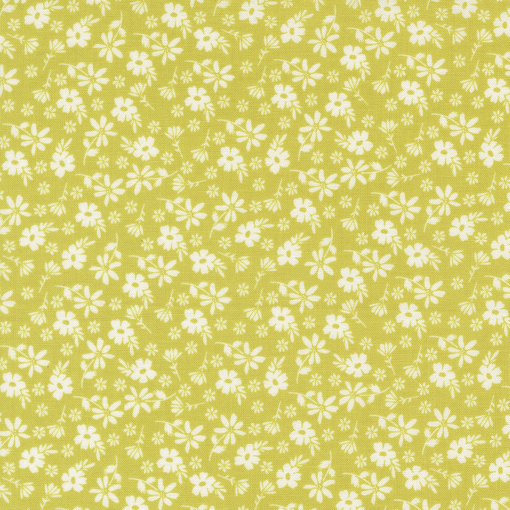 Delightfully Yours Quilt Fabric by Sherri & Chelsi Chartreuse 37701 14 - Jammin Threads