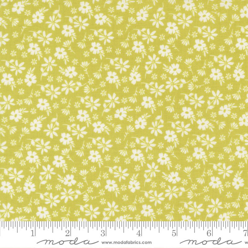 Delightfully Yours Quilt Fabric by Sherri & Chelsi Chartreuse 37701 14 - Jammin Threads
