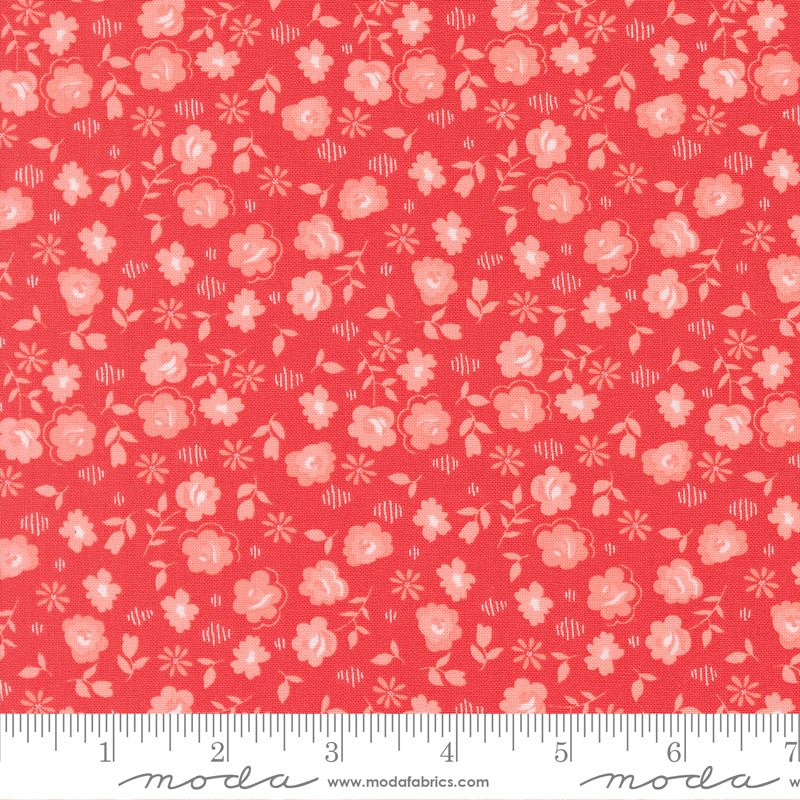 Delightfully Yours Quilt Fabric by Sherri & Chelsi Geranium 37706 16 - Jammin Threads