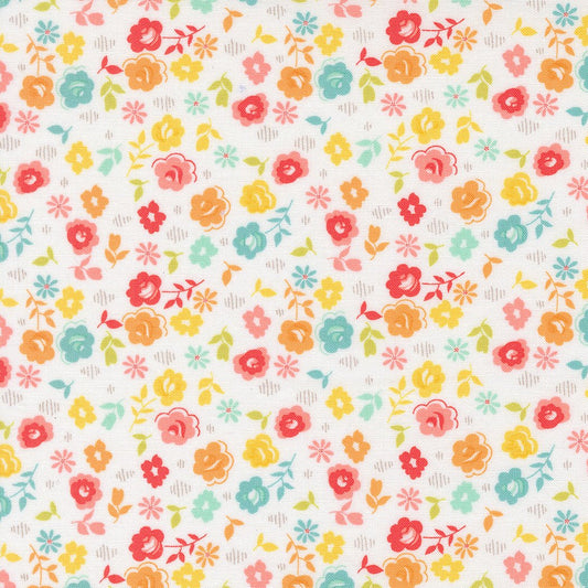 Delightfully Yours Quilt Fabric by Sherri & Chelsi Navy Cloud 37706 11 - Jammin Threads