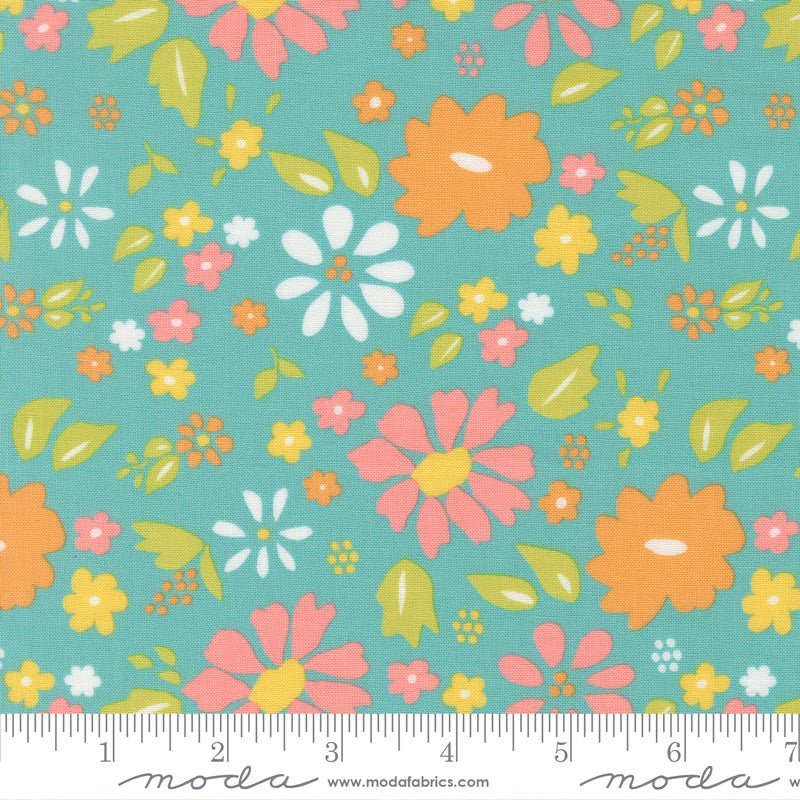 Delightfully Yours Quilt Fabric by Sherri & Chelsi Poolside 37700 18 - Jammin Threads