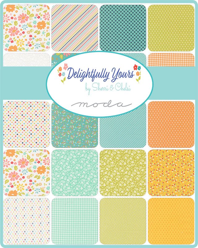 Delightfully Yours Quilt Fabric by Sherri & Chelsi Poolside 37703 18 - Jammin Threads