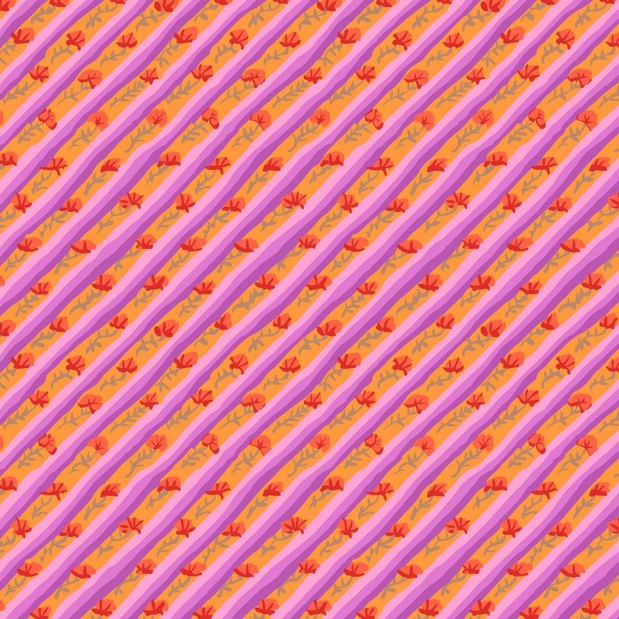 Diagonal Poppy - Lavender Quilt Fabric| Kaffe: From the Archives PWGP024.LAVENDER - Jammin Threads
