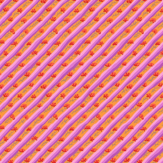 Diagonal Poppy - Lavender Quilt Fabric| Kaffe: From the Archives PWGP024.LAVENDER - Jammin Threads