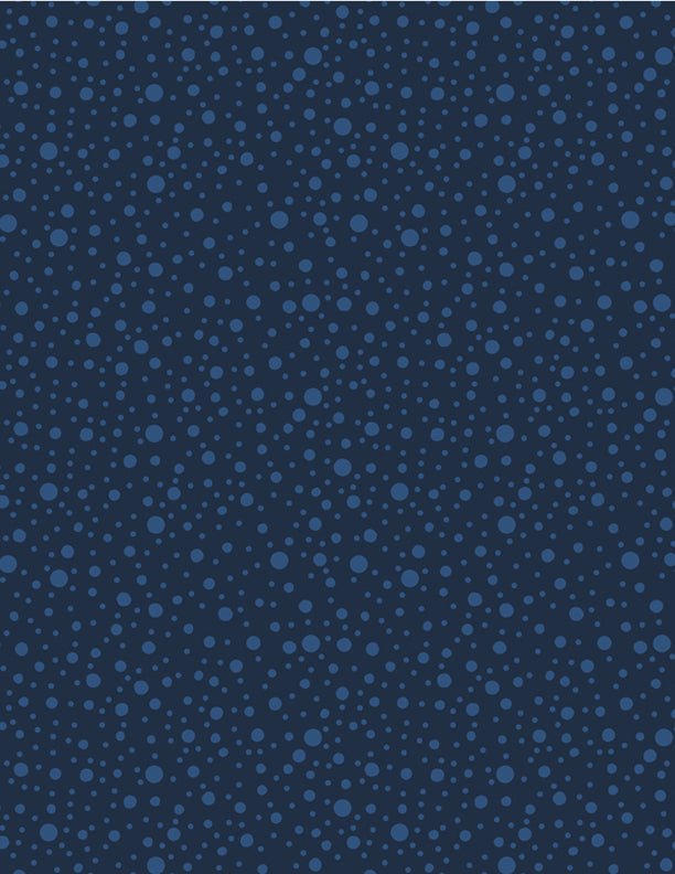 Dotty Dots Quilt Fabric Navy Tone on Tone by Wilmington Prints - Jammin Threads