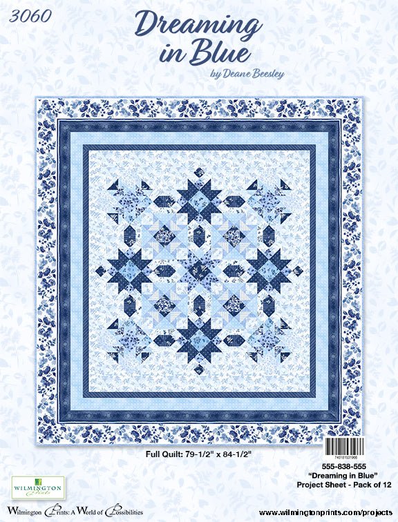 Dreaming in Blue Beautiful Quilt Kit - Jammin Threads