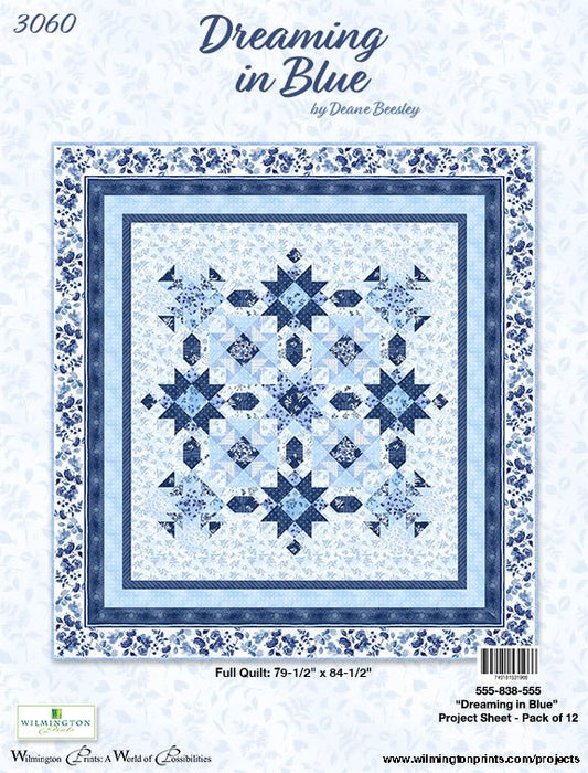 Dreaming in Blue Beautiful Quilt Kit - Jammin Threads