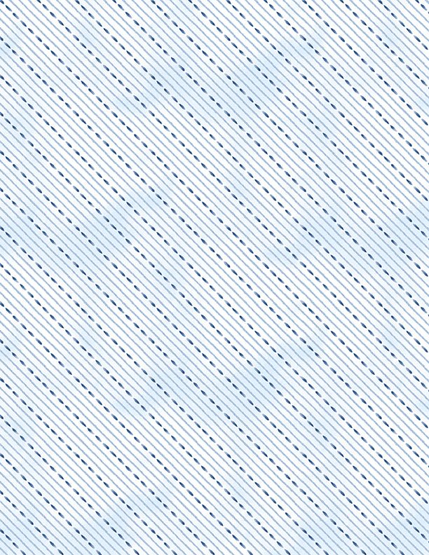 Dreaming in Blue Quilt Fabric. Dashed Stripes White. 3060 36278 144 - Jammin Threads