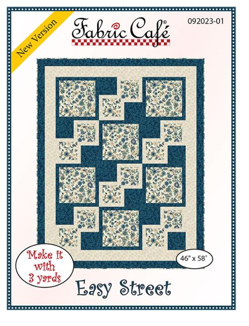 Easy Street 3 Yard Quilt Pattern by Fabric Cafe - Jammin Threads