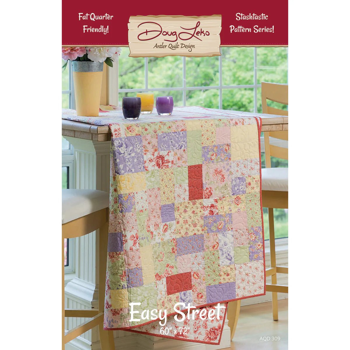 Easy Street Quilt Pattern by Antler Quilt Designs. Fat Quarter Friendly. Beginner Friendly - Jammin Threads