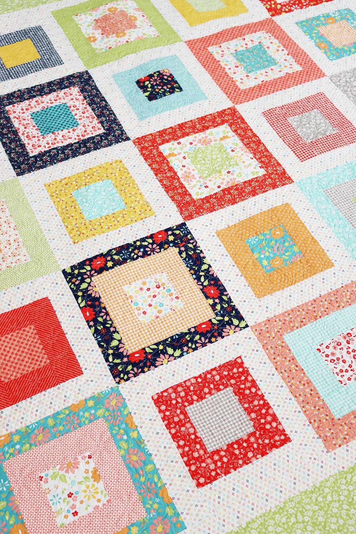 Eclairs Quilt Kit – Delightfully Yours Fabric by Sherri & Chelsi for Moda | 72.5" x 72.5" Quilt Top + Personalized Satin Tag - Jammin Threads