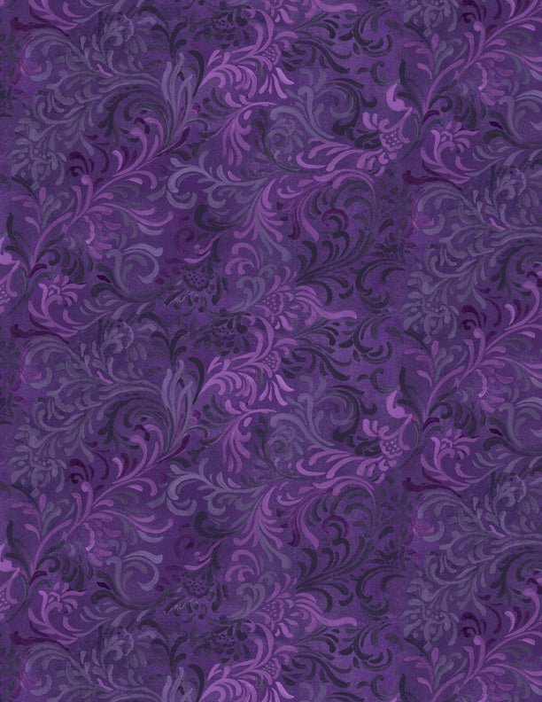 Embellishment Purple Quilt Fabric by Wilmington Prints - Jammin Threads