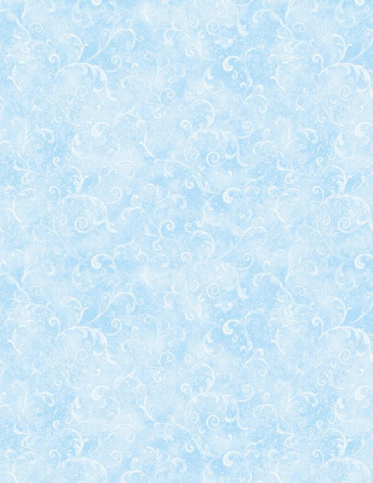 Essentials Filigree Light Blue Quilt Fabric by Wilmington Prints - Jammin Threads