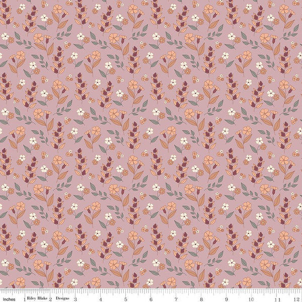 Evening on the Prairie Autumn Floral Mauve C16746 - MAUVE by Modern Prairie for Riley Blake Designs - Jammin Threads