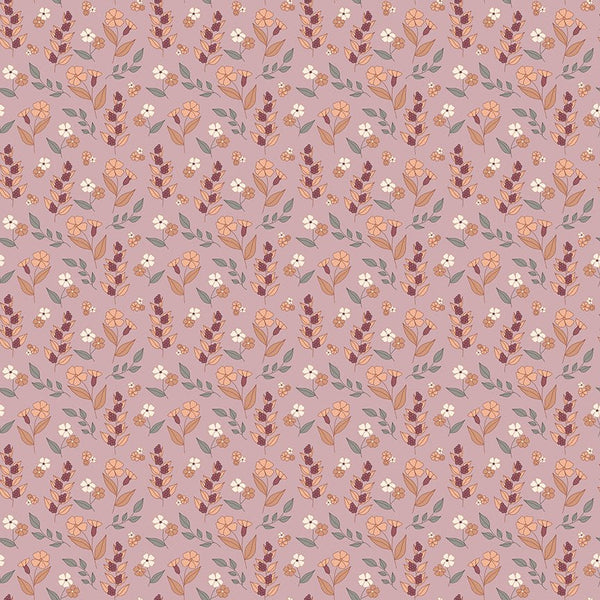 Evening on the Prairie Autumn Floral Mauve C16746 - MAUVE by Modern Prairie for Riley Blake Designs - Jammin Threads