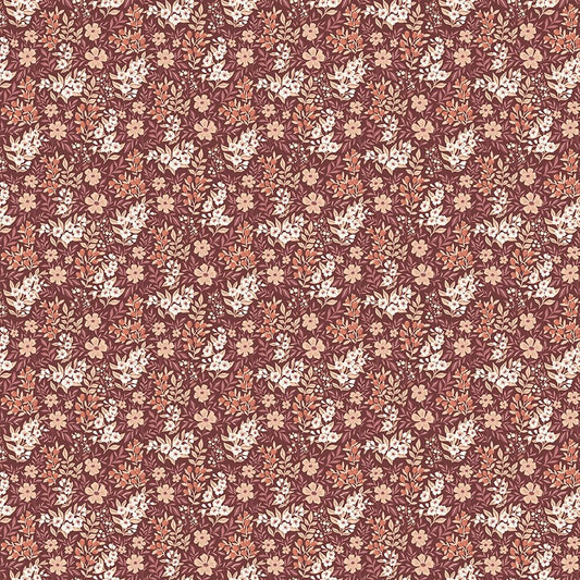 Evening on the Prairie Ditsy Floral Marsala C16747 - MARSALA by Modern Prairie for Riley Blake Designs - Jammin Threads